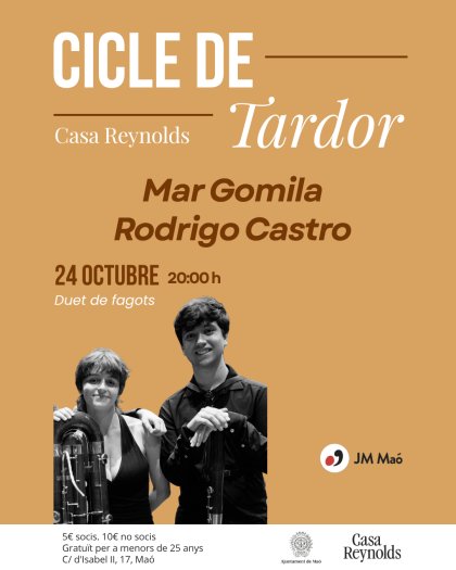 Cicle de Tardor a la Casa Reynolds 2026