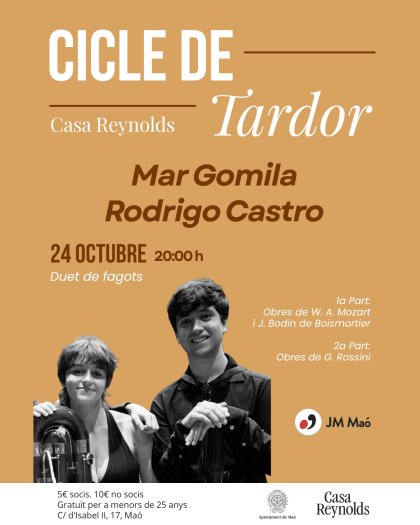 Cicle de Tardor a la Casa Reynolds 2026